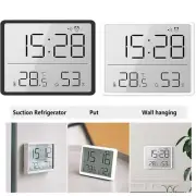 Large LCD Digital Wall Clock Desktop Clock With Temperature Humidity Alarm Clock