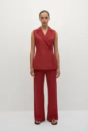Florine Blazer Deep Red