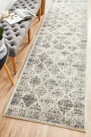 Abode Rug Culture Grey Bohemian Transitional Runner Rug