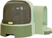 Fully Enclosed Cat Litter Box Extra Large Litter Pan with Litter Scoop Corridor Litter Splash Proof Drawer Litter Tray