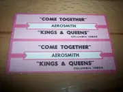 2 Aerosmith Come Together / Kings & Queens Jukebox Title Strips