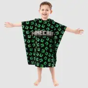 Minecraft Towel Poncho | Minecraft Kids Poncho Towel | Gaming Towel For Kids