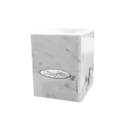 Ultra Pro Deck Box: Marble Satin Cube - White/Black UPR16353