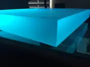 Acrylic Platform for PRO-JECT Xtension 9 Evolution w Sorbothane Feet & RGB LED
