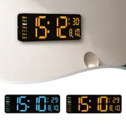 Sleek digital wall clock 13 inches for living room decor with remote control