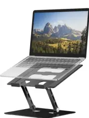 YTech Adjustable Laptop Stand Compatible with MacBook, Tablet For 10-17" . Black