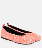 [JW Anderson] JW Anderson Sequined ballet flats AU 5.5 pink