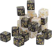 Pack of 24 Dice, Polyhedral Dice, Compatible Card Game Dice Counter with Clear Number, Rolling Dice Counter, Accessories for Card Games for Game Education