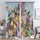 Character Nice Intimacy 3D Curtain Blockout Photo Printing Curtains Drape Fabric