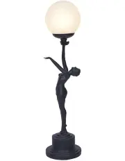 [G&G Bros] Black Art Deco Lamp Black
