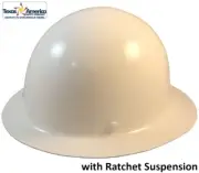 MSA Skullgard Full Brim Hard Hat With Ratchet Suspension - White