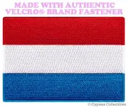 LUXEMBOURG FLAG PATCH EUROPE EMBROIDERED SOUVENIR new w/ VELCRO® Brand Fastener