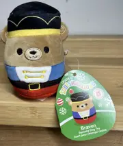 Braven the Bear Nutcracker Squishmallow Dog Squeaky Toy