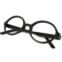 在飛比找蝦皮購物優惠-阿拉蕾小圓形框兒童眼鏡框無鏡片附眼鏡袋 – 磨砂黑
