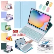 Bluetooth Keyboard Mouse Case Leather Cover For iPad A16 11th Gen Air 11 M3 2025