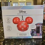 Disney Magic Holiday Mickey Mouse Whirl-a-Motion Hanging Projection Ornament NEW