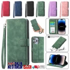 Flip Leather Case Wallet Cover For iPhone 16 16e 15 14 13 12 11 Pro Max XR 8 7