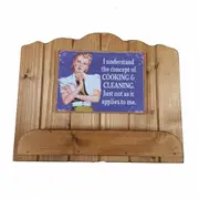 Country Handmade Timber Wooden Recipe Book Holder Cooking