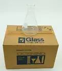 (4) Vintage Pyrex Glass Beaker Laboratory Science USA Side Port 500ml No. 5340