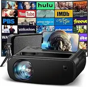 ELEPHAS 5G WiFi Projector, Full HD 1080P Supported Mini Projector with Tripod & Carry Bag, 200" Display Portable Outdoor Movie Projector, Compatible with iOS/Android/Windows/TV Stick/HDMI/USB