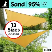 NEW OUTDOOR SUN SHADE SAIL CANOPY - SAND CLOTH RECTANGLE SQUARE TRIANGLE