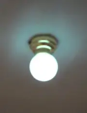 Light - LED Globe Ceiling Lamp 2337 replaceable battery dollhouse 1/12 scale