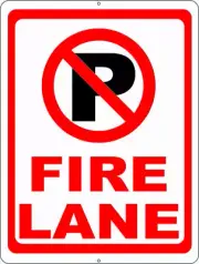 No Parking Fire Lane Sign. Size Options. Fire Department Parking Only FDC Signs