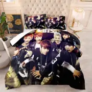 The handsome boys dancing 3D Quilt Duvet Doona Cover Set Pillow case Print