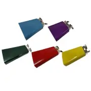 Hand Percussion Cowbell Cheering Bell Lightweight Portable 4inch Music Cowbell