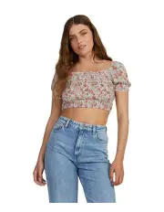 [Roxy] Superbloom Top in Tiger Lily Autumn Ditsy