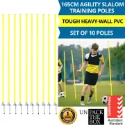 10x Spike Agility Slalom Training Soccer Training Poles Rugby Football Sports