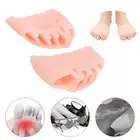 5Pair Silicone Foot Thumb Eversion Corrector Toe Orthosis Separator Overlap_new