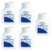 5 x SurgiPack Empty Gelatine Capsule 100 Capsules Size 000 Surgi Pack