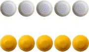 10pcs Replacement Analog Joystick Thumb Stick Silicone Cap for Nintendo for Gamecube NGC GC Controller by Acupress