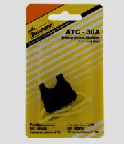 Bussmann Buss ATC 30A INLINE FUSE HOLDER 30 Amp #12 Lead Wire Black BP/HHD-RP