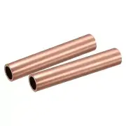 Copper Round Tube 15mm OD 1.5mm Wall Thickness 100mm Length Pipe Tubing 2 Pcs