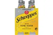 Schweppes Zero Sugar Mixers Indian Tonic Water Bottles Multipack 300ml x 4 Pack