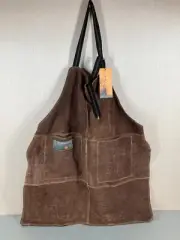 Outset F240 BBQ Grill or Kitchen Apron Brown Leather New with Tags