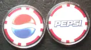 Pepsi Poker Chip Golf Ball Marker - Red - Classic Pepsi Logo