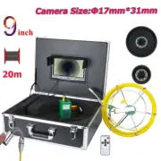 9 inch 17mm Waterproof Drain Pipe Sewer Inspection Camera System 1000 TVL IP68