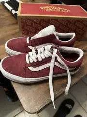 VANS Old Skool Pig Suede Tawny Port Shoes Men’s Size 7.5/ Women’s 9 Brand New