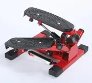 Fitness Stair Stepper - Mini Stepper Fitness Aerobics Trainer Torsion Action with Resistance Band (Color: Red) (Color :