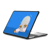 MacBook Air 13-inch (M2 - M4) Impact Case Checkered Corgi Mirror