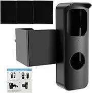 Anti-Theft Doorbell Mount - No-Drill Mounting Doorbell Camera Bracket, Adjustable Video Doorbell Holder with Cap Peak Sturdy Video Doorbell Mount Doorbell Mount for Home Apartment Office Room