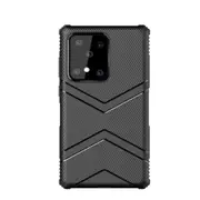 2PC For Galaxy S11 Plus Diamond Shield TPU Drop Protection Case(Black)
