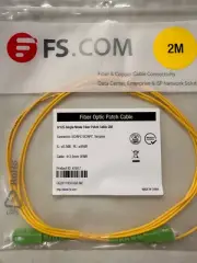 10 QTY - 2M/6.56ft Single mode Simplex Fiber Optic Patch Cable SC/APC-SC/APC #60