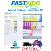 First Aid Kit, Easy-Refill, Metal Wall Mount – WHS Compliant for Workplaces