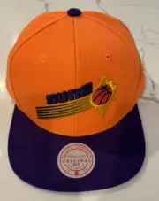 New Mitchell & Ness NBA Phoenix Suns Snapback Hat Orange Purple OSFA READ
