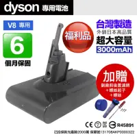 在飛比找momo購物網優惠-【484】福利品 Dyson V8 系列 電池 3000mA