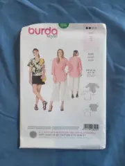 Burda 6245 easy sewing pattern - blouse - Sz 8-18 UNCUT